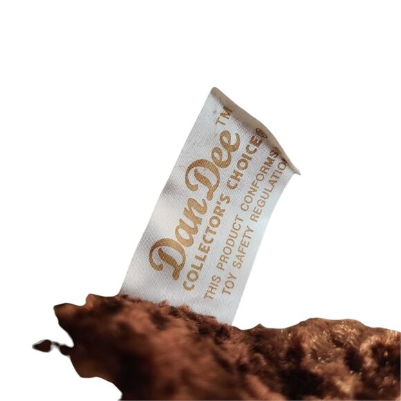 Dan Dee Teddy Bear 11 inch Plush Brown White Bow Soft Stuffed Animal Toy - Picture 4 of 6